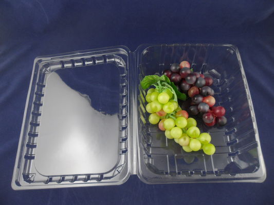 Erdbeerkunststoffgehäuse-Kästen STREICHELN Maschinenhälften-Behälter